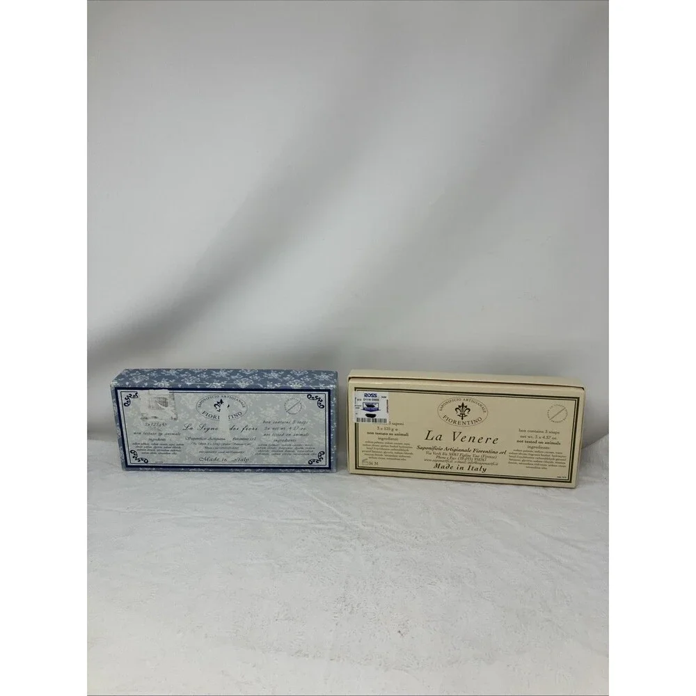 Italy SAPONIFICIO ARTIGIANALE FIORENTINO Carved Soap Bars Lot Cameo & Venus Milo